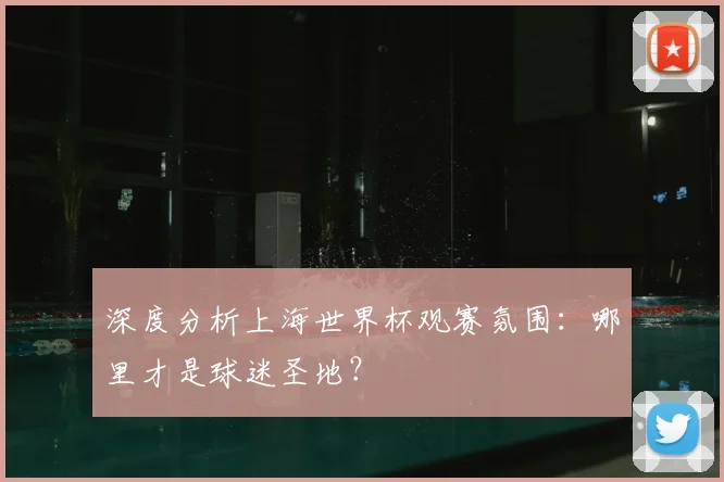 深度分析上海世界杯观赛氛围:哪里才是球迷圣地?
